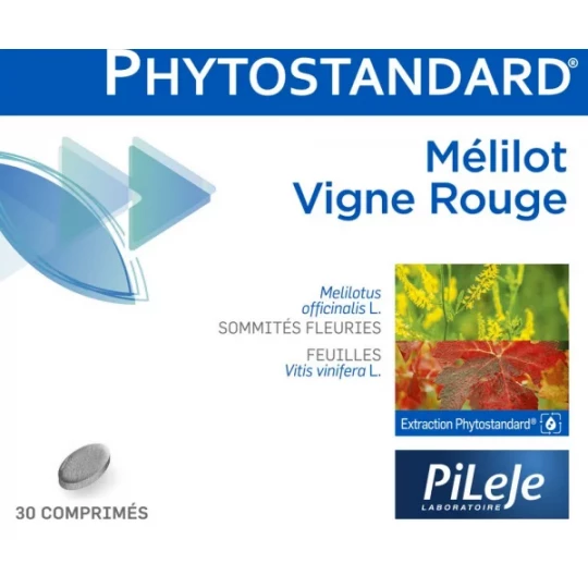 PiLeJe Phytostandard Mélilot et Vigne Rouge x 30