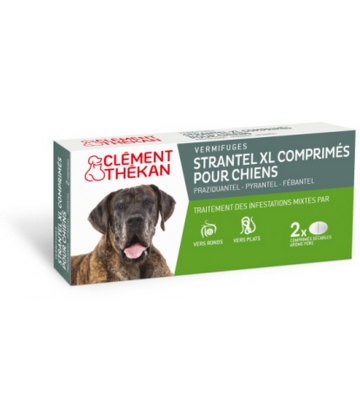 Clément Thékan Vermifuges Strantel Chiens XL x 2