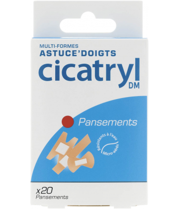 Cicatryl Pansements Multi-formes Doigts x 20