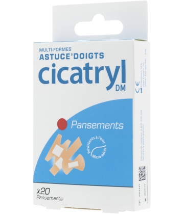 Cicatryl Pansements Multi-formes Doigts x 20