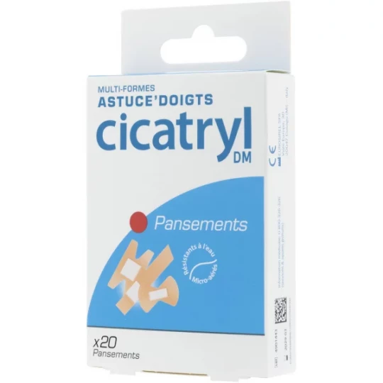 Cicatryl Pansements Multi-formes Doigts x 20
