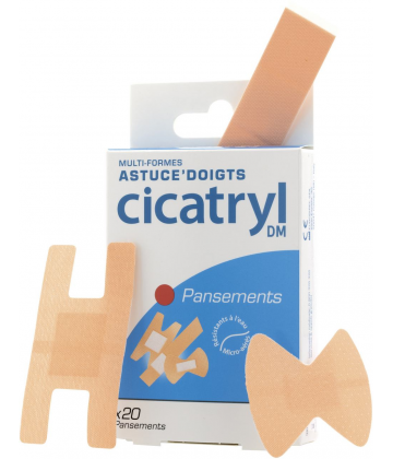 Cicatryl Pansements Multi-formes Doigts x 20