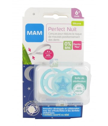 MAM Sucette Perfect Nuit 6+ mois Silicone n°34