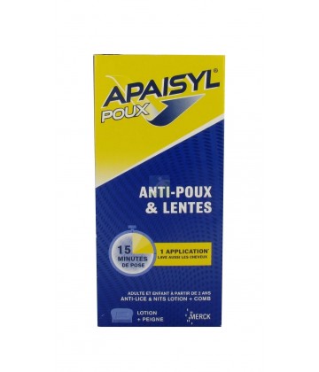 Apaisyl Anti-Poux et Lentes Lotion 100 ml + Peigne