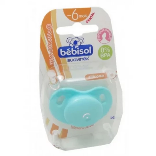 Bébisol Sucette D1 Physiologique silicone -6 mois