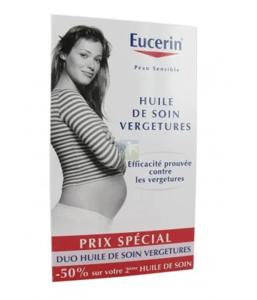 Eucerin Huile de Soin Vergetures 2 x 125 ml