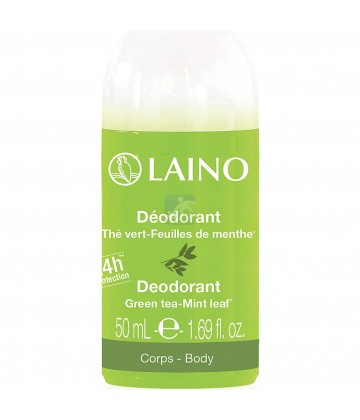 Laino Déodorant Roll-on Thé Vert - Menthe 50 ml