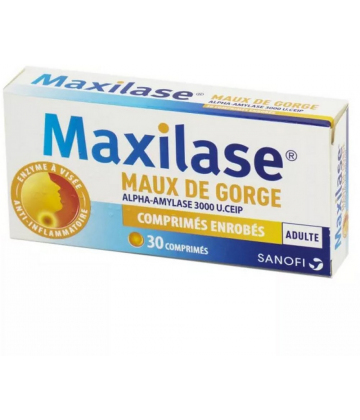 Maxilase Maux de gorge Comprimés x 30