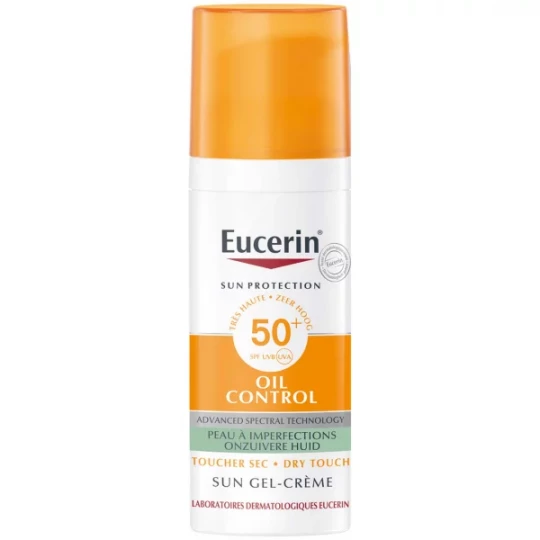 Eucerin Sun Gel Crème Protection Toucher Sec SPF50+ 50 ml