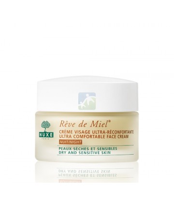 Nuxe Rêve de Miel Crème Visage Ultra-Réconfortante Nuit 50 ml