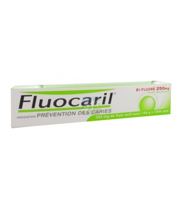 Fluocaril Bi-Fluoré 250 mg Menthe Pâte Dentifrice 75 ml