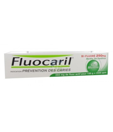 Fluocaril Bi-Fluoré 250 mg Menthe Gel Dentifrice 125 ml