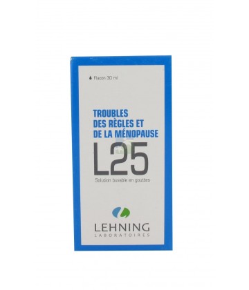 Lehning n°25 Troubles des Règles et de la Ménopause 30 ml