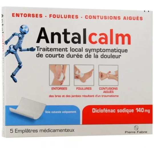 Antalcalm Diclofénac Sodique 140 mg Emplâtres x 5