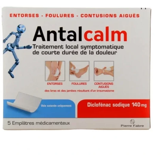 Antalcalm Diclofénac Sodique 140 mg Emplâtres x 5 - image 3