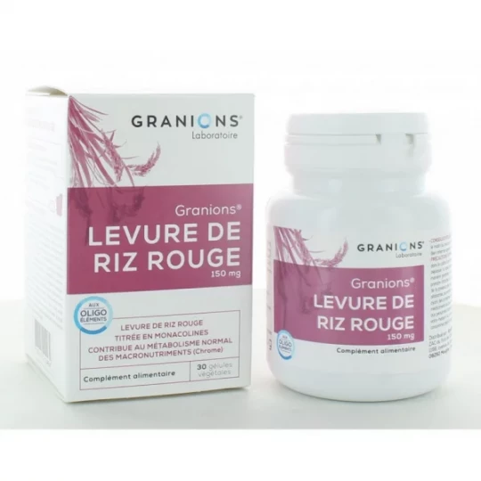 Granions Levure de Riz Rouge 150 mg x 30
