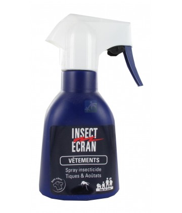 Insect Ecran Spray Répulsif Vêtements Tiques et Aoûtats 200 ml