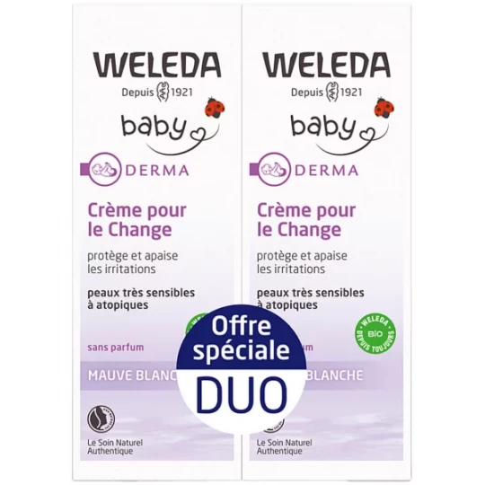 Weleda Bébé Derma Mauve Blanche Crème pour le change - image 2