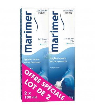Marimer Spray Hygiène Nasale 2 x 100 ml