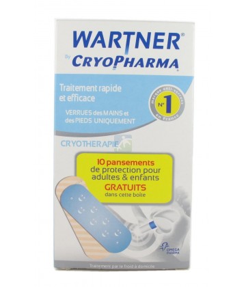 Cryopharma Applicateur Anti-Verrues Wartner 50 ml + Pansements x 10 OFFERTS