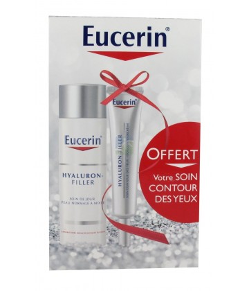 Eucerin Hyaluron-Filler Soin de Jour 50 ml + Soin Contour des Yeux 15 ml OFFERT