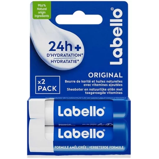Labello Classic Care Soin des Lèvres 2 x 4,8 g