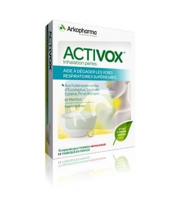 Activox Inhalation aux Huiles Essentielles et Menthol x 15