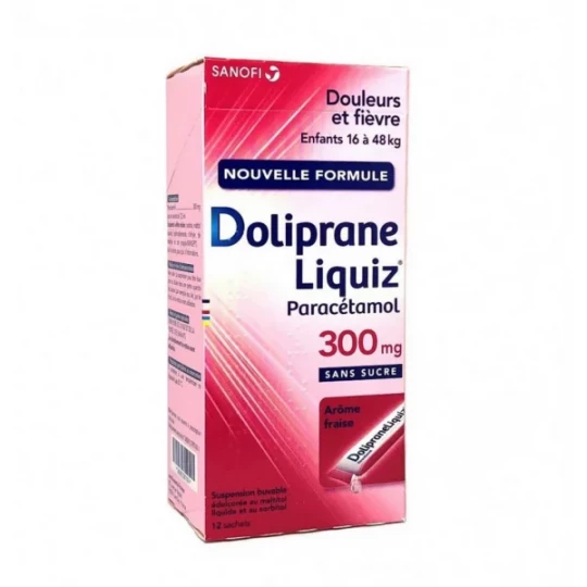 DolipraneLiquiz Enfants 300 mg Sachets x 12