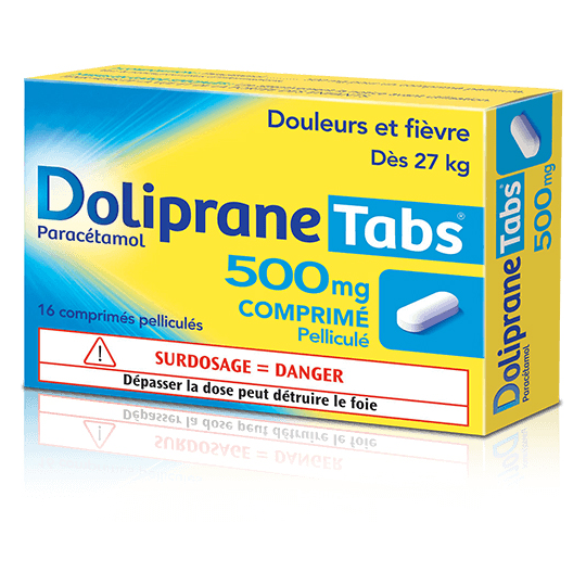 DolipraneTabs 500 mg Comprimés x 16