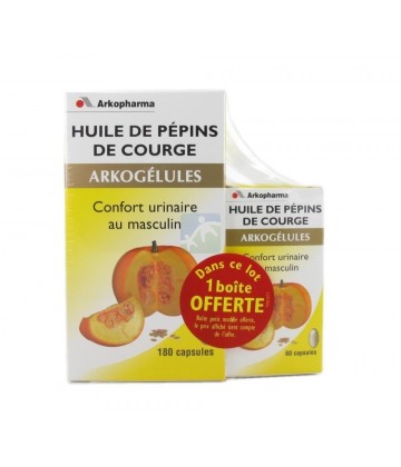 Arkogélules Pépins de Courge x 180 + 60 OFFERTES