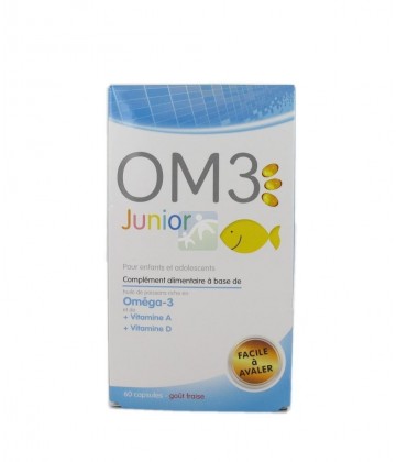 OM3 Junior Capsules Goût Fraise x 60