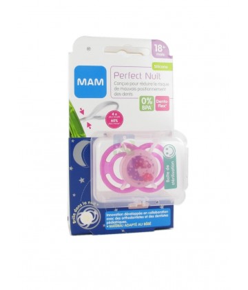 MAM Sucette Perfect Nuit 18+ mois Silicone n°47