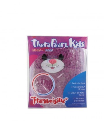 TheraPearl Kids Poche Chaud ou Froid - Chat Framboisine