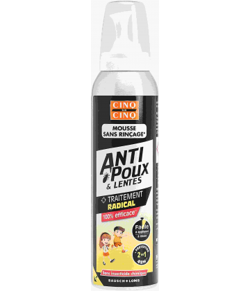 Cinq sur Cinq Mousse Anti-Poux et Lentes Sans Rinçage