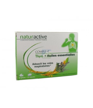Naturactive Complexe Thym + Huiles Essentielles 10 Gélules + 10 Capsules