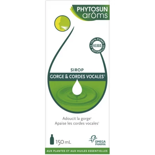 Phytosun Arôms Sirop Gorge & Cordes Vocales 150 ml