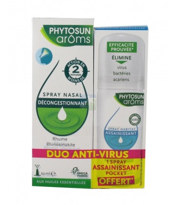 Phytosun Aroms Coffret Spray Nasal + Spray Assainissant Pocket OFFERT