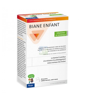 PiLeJe Biane Enfant Vitamines et Minéraux Sachets