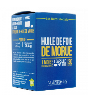 Nutrisanté Huile de Foie de Morue x 30