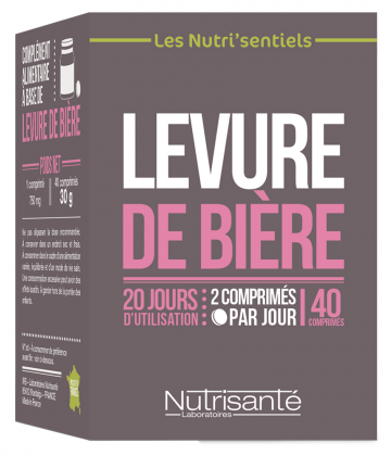 Nutrisanté Levure de Bière x 40