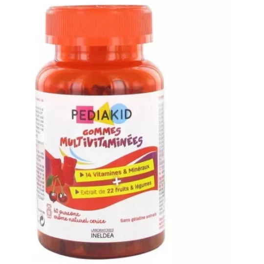 Pediakid Gommes Multivitaminées Cerise x 60