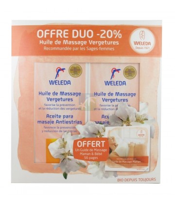 Weleda Huile de Massage Vergetures 2 x 100 ml