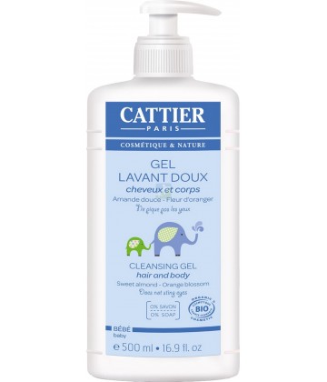 Cattier Bébé Gel Lavant Doux 500 ml