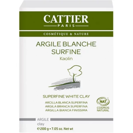 Cattier Argile Blanche Surfine 200 g