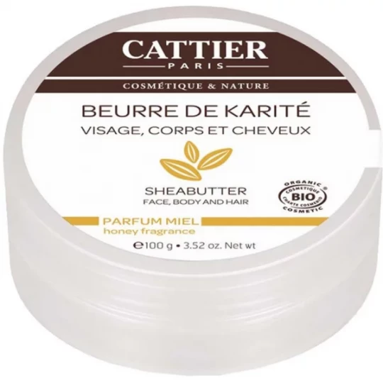 Cattier Beurre de Karité Parfum Miel 100 g