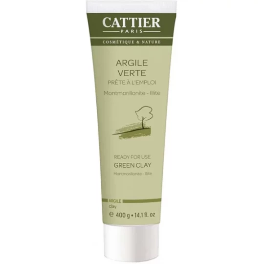 Cattier Argile Verte Prête à l'emploi Tube 400 ml