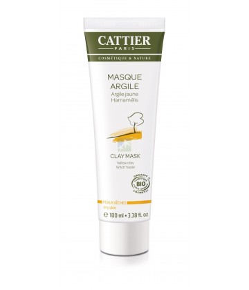 Cattier Masque Argile Jaune Hamamélis 100 ml