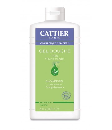 Cattier Gel Douche Tilleul - Fleur d'Oranger 1L
