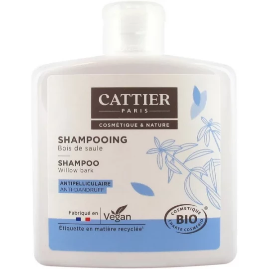 Cattier Shampooing Bois de Saule Antipelliculaire 250 ml