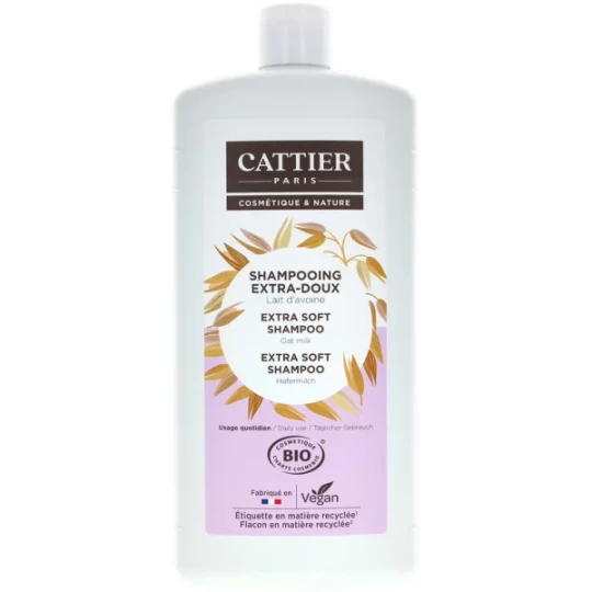 Cattier Shampooing Extra-Doux Usage Quotidien 1 L